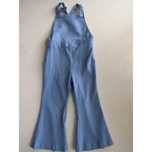 Bailey's Blossoms Blue Halter Flare Jumpsuit